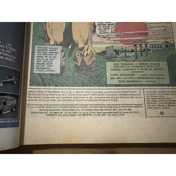 DC Comics ARAK Son of Thunder #7, #11, #16, #18, #23, #27, & #29 1980s Good VTG - Picture 16 of 16